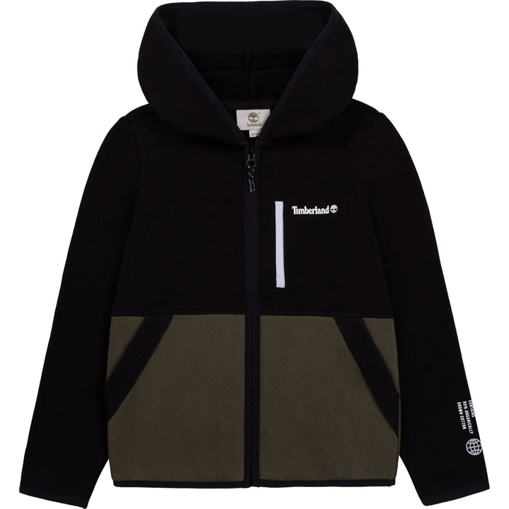 AW21 Timberland Boys Khaki & Black Hoodie