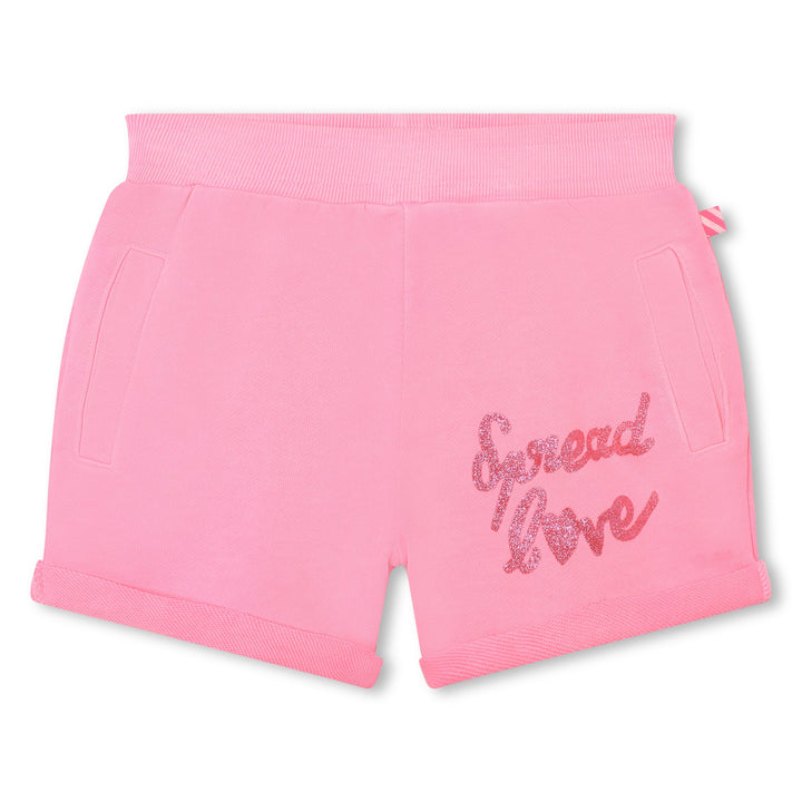 SS23 Billieblush Girls Pink 'Spread Love' Shorts