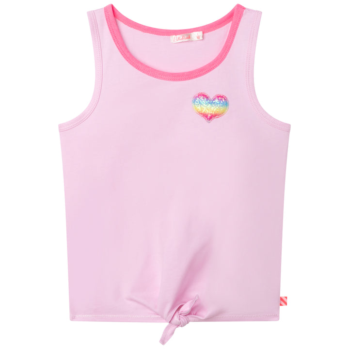 SS22 Billieblush Girls Pink Heart Vest Top