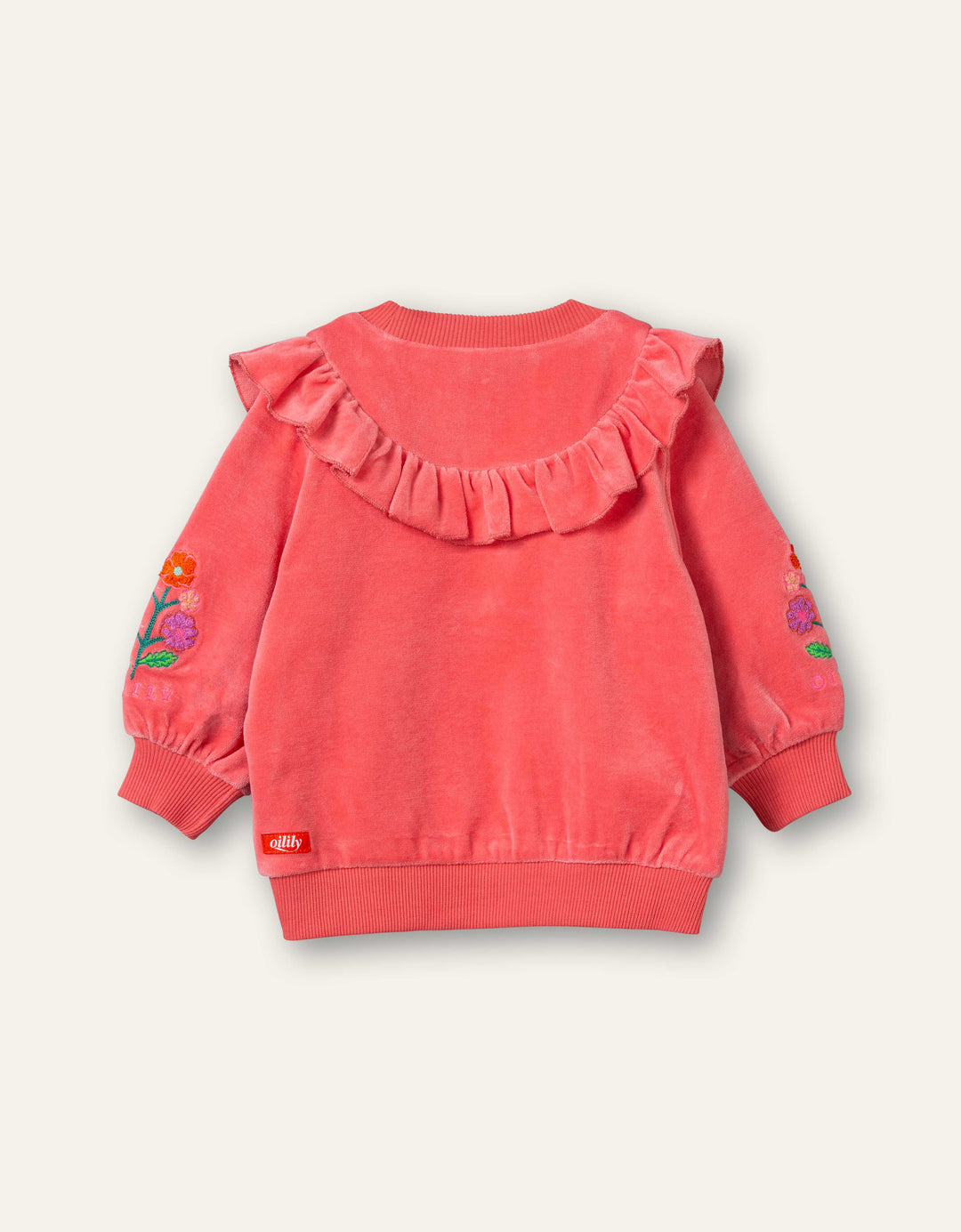 AW22 Oilily Girls Humpkin Nicky Velvet Flower Sweater 39