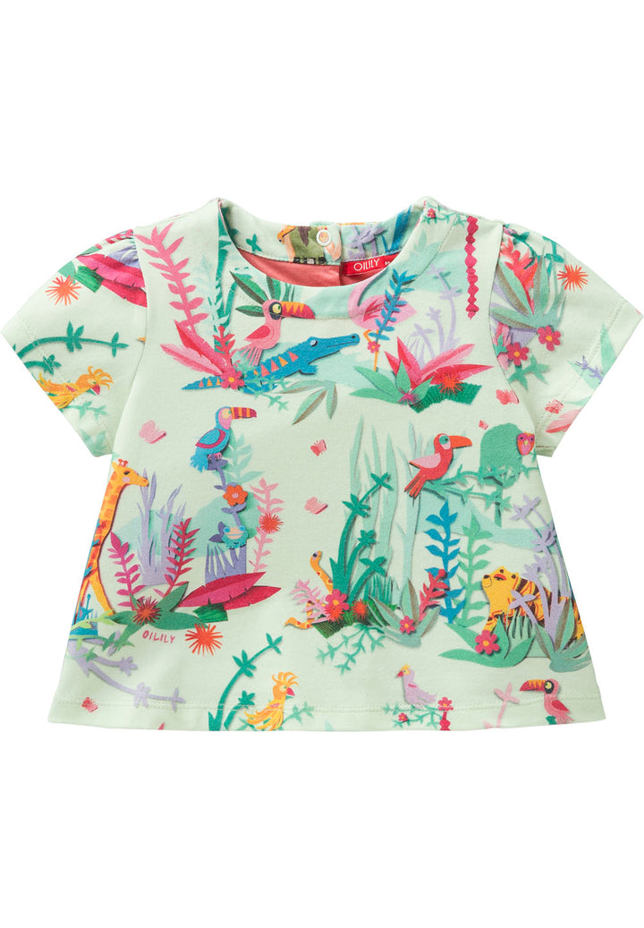 SS18 Oilily Tikkie Short Sleeve T-Shirt 70 Jungle Fever