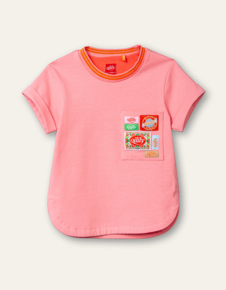 SS21 Oilily Girls Terrific Pink Logo T-Shirt