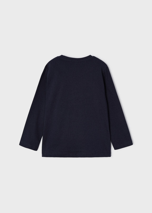 AW22 Mayoral Boys Navy Blue Car Top 4009