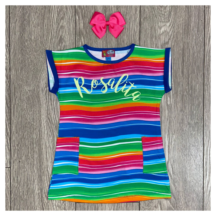 SS21 Rosalita Girls Medway Colour Striped Dress