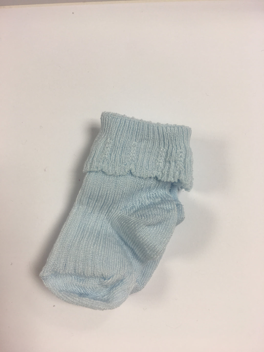 Carlomagno New Born Baby Blue Socks With Turn Up - Liquorice Kids