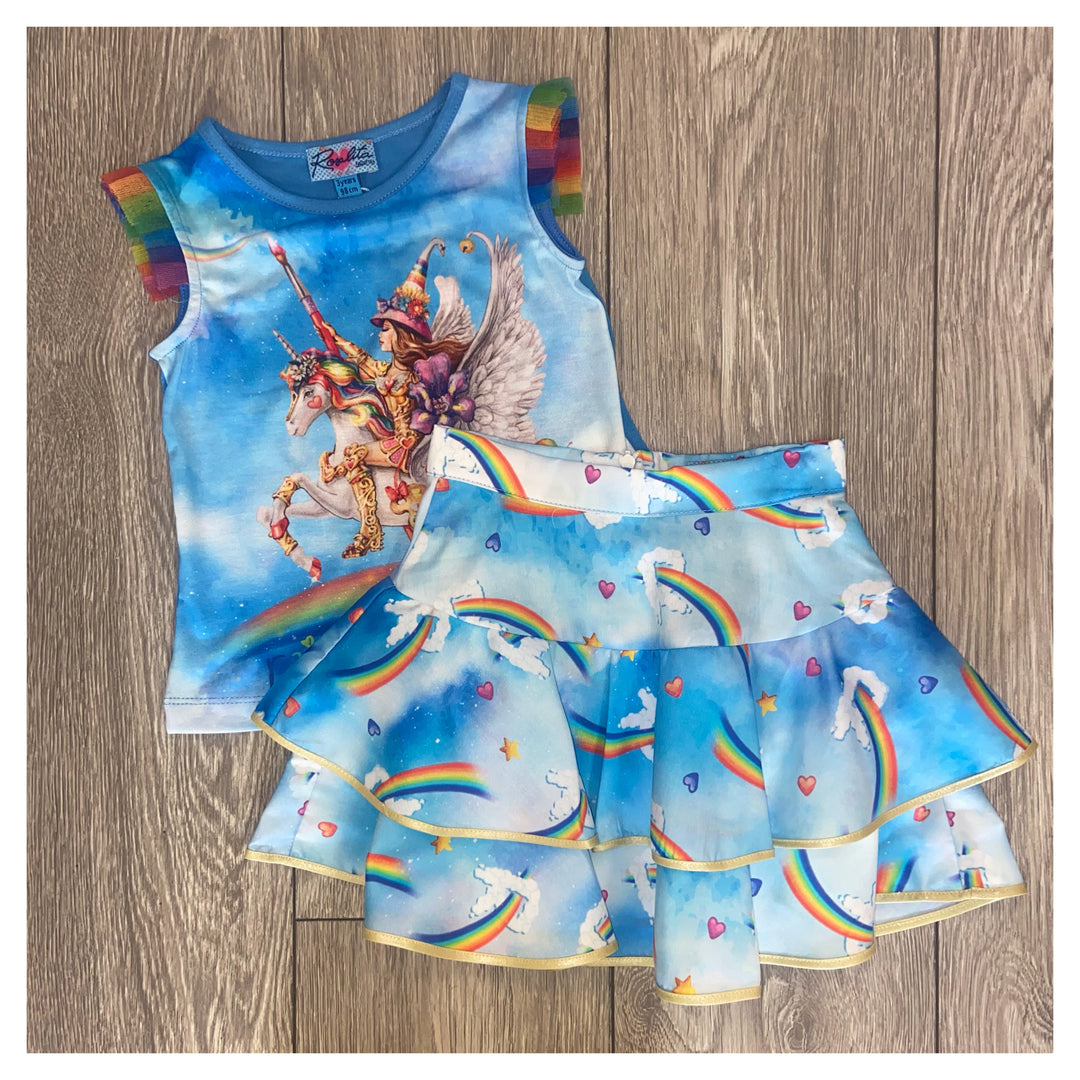 SS21 Rosalita Girls Atkinson Unicorn Skirt Set