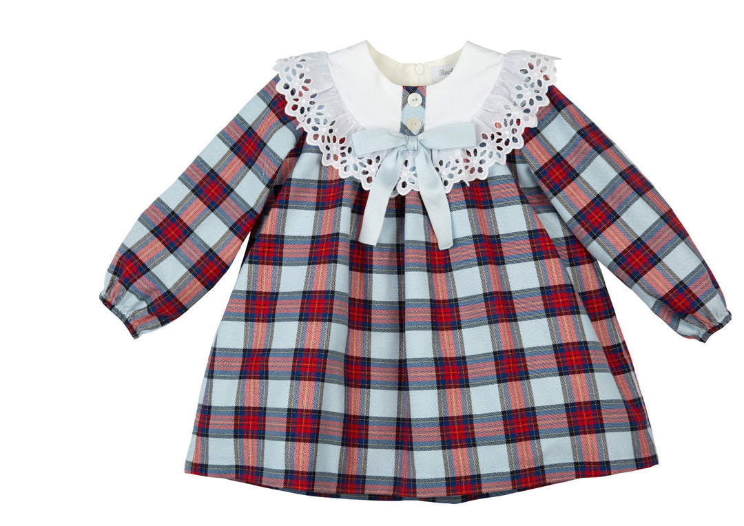 AW20 Rochy Girls Blue Check Cuadros Dress