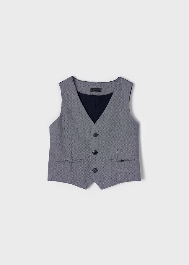 SS22 Mayoral Boys Blue Waistcoat 3338