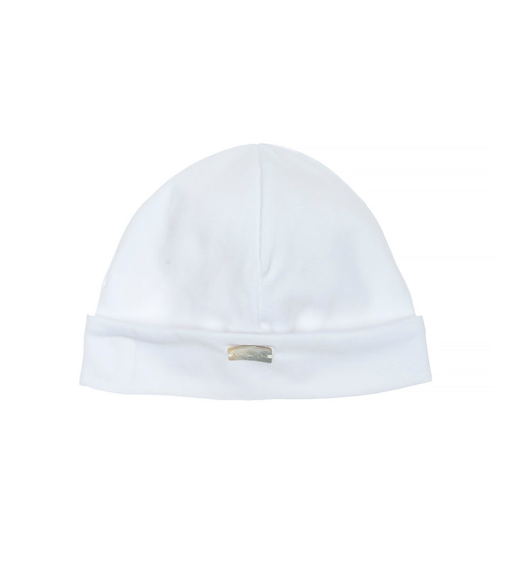 Laranjinha Baby White Cotton Hat