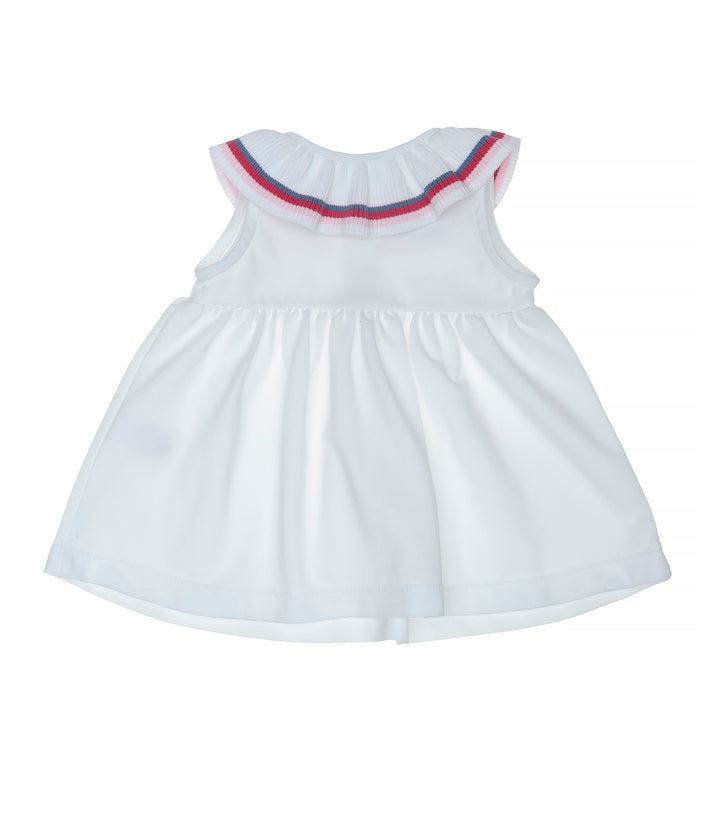 SS23 Laranjinha Girls White Tennis Dress V0426