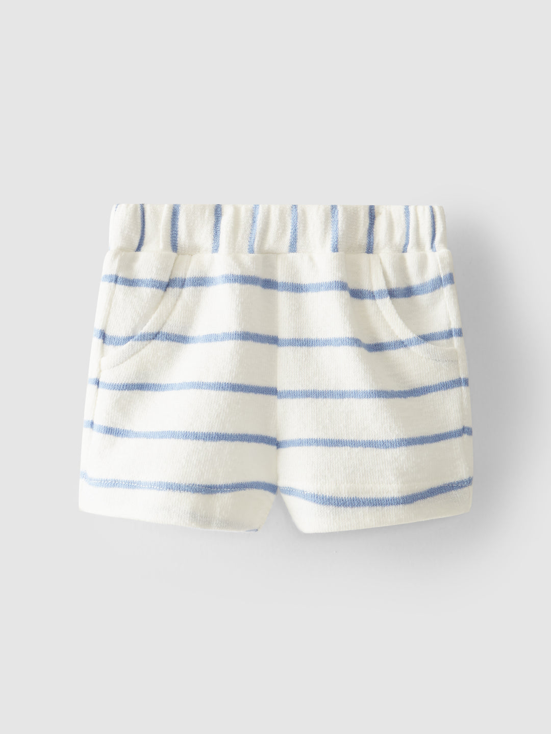 SS23 Laranjinha Girls Blue & Cream Stripe Short Set V3639 & V3547