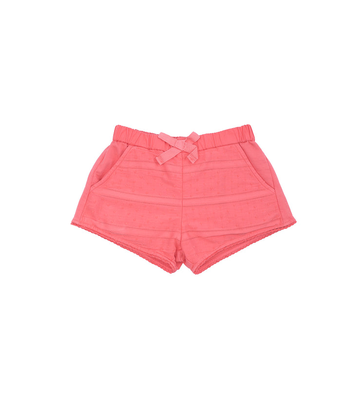 SS19 Laranjinha Girls Coral Shorts Set