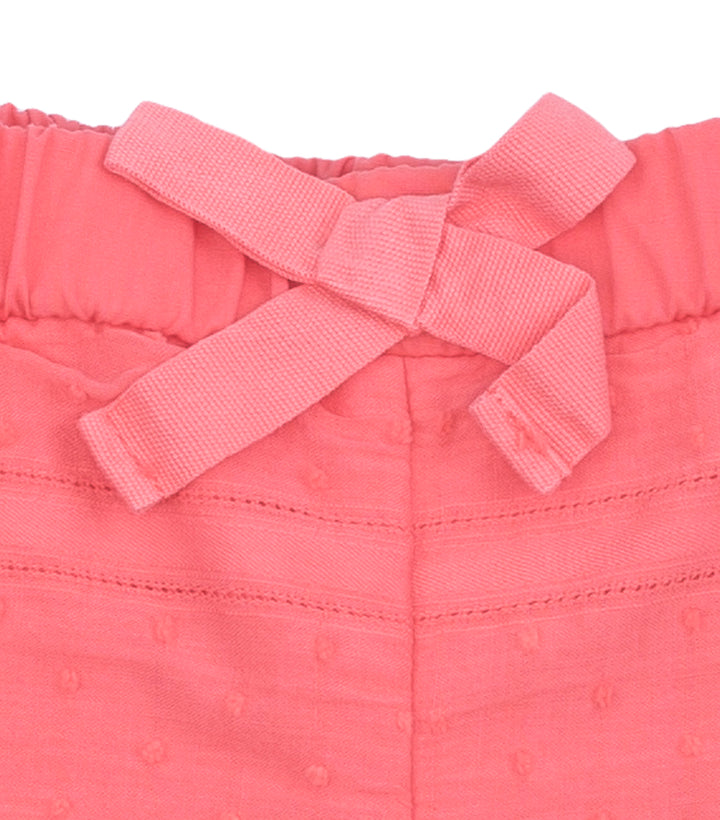 SS19 Laranjinha Girls Coral Shorts Set